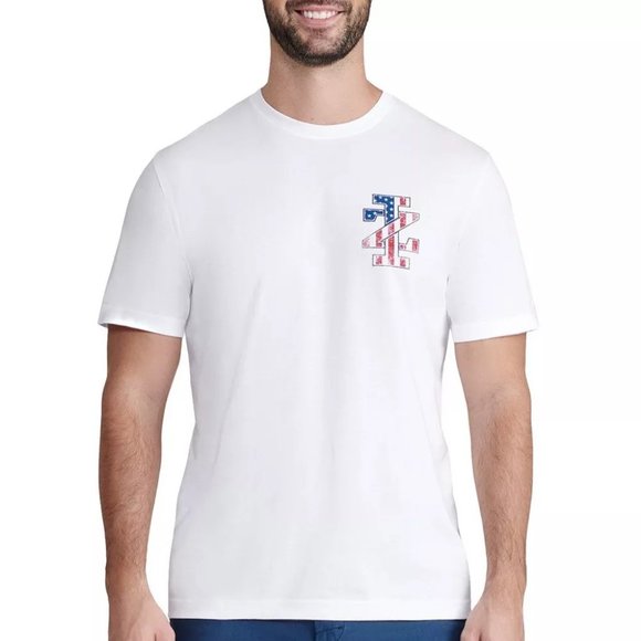 IZOD Saltwater Graphic White Short Sleeve Graphic “HappyDog” Design Size S 🆕 - Picture 2 of 5
